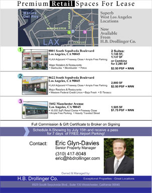 HB Drollinger Commerical Retail Space EMail Flyer