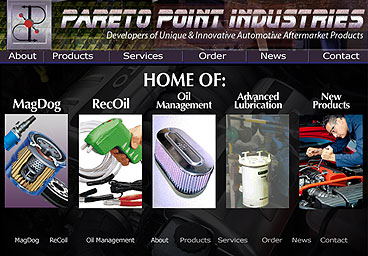 Pareto Point Website Concept: Catalog