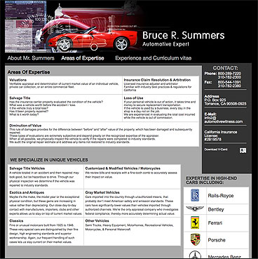 Appraisal Express Website Interior Page