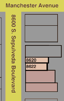8620 South Sepulveda Building Map