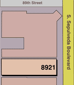 8921 South Sepulveda Map
